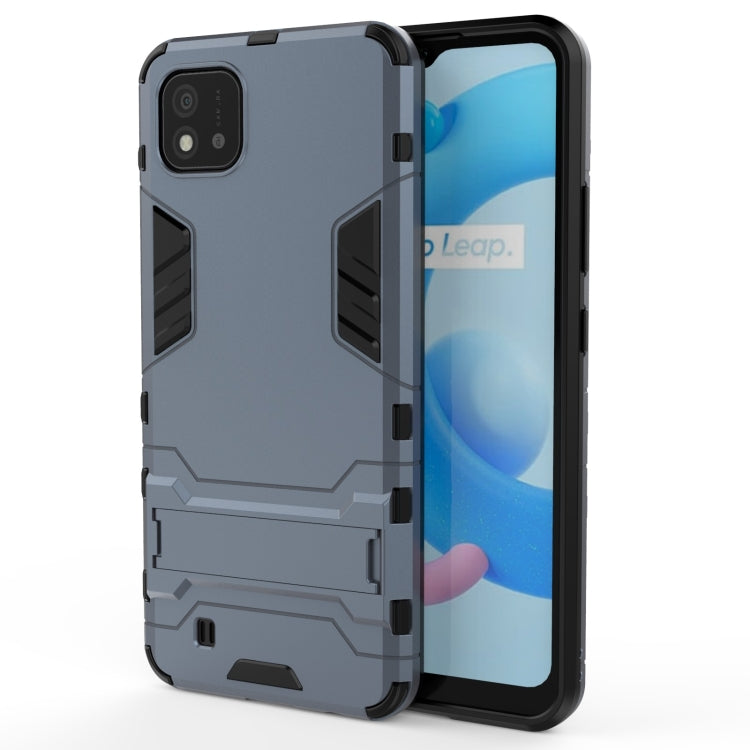For OPPO Realme C20 PC + TPU Shockproof Protective Case with Invisible Holder