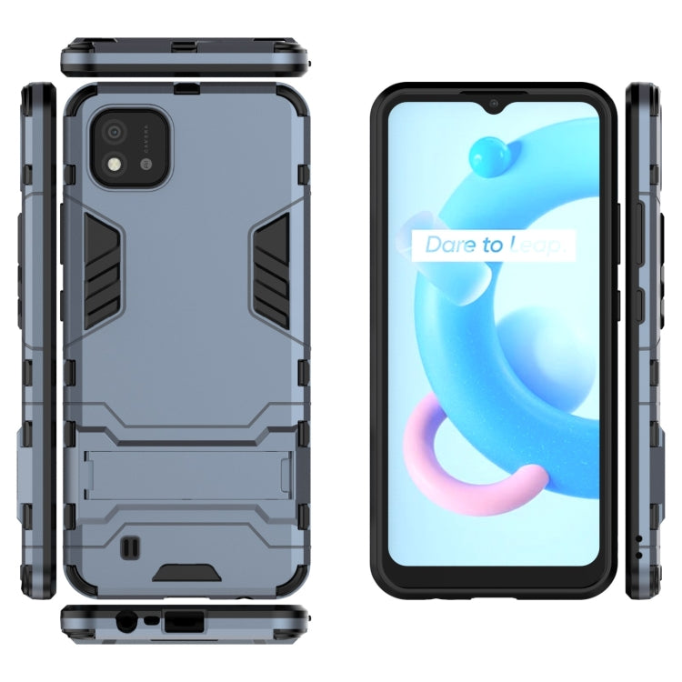 For OPPO Realme C20 PC + TPU Shockproof Protective Case with Invisible Holder