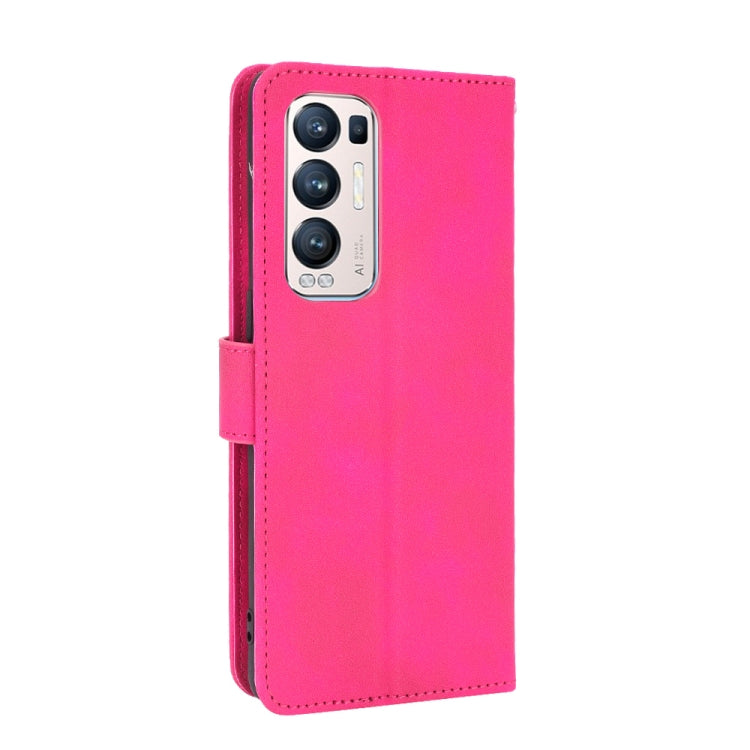 For OPPO Reno5 Pro+ Solid Color Skin Feel Magnetic Buckle Horizontal Flip Calf Texture PU Leather Case with Holder & Card Slots & Wallet