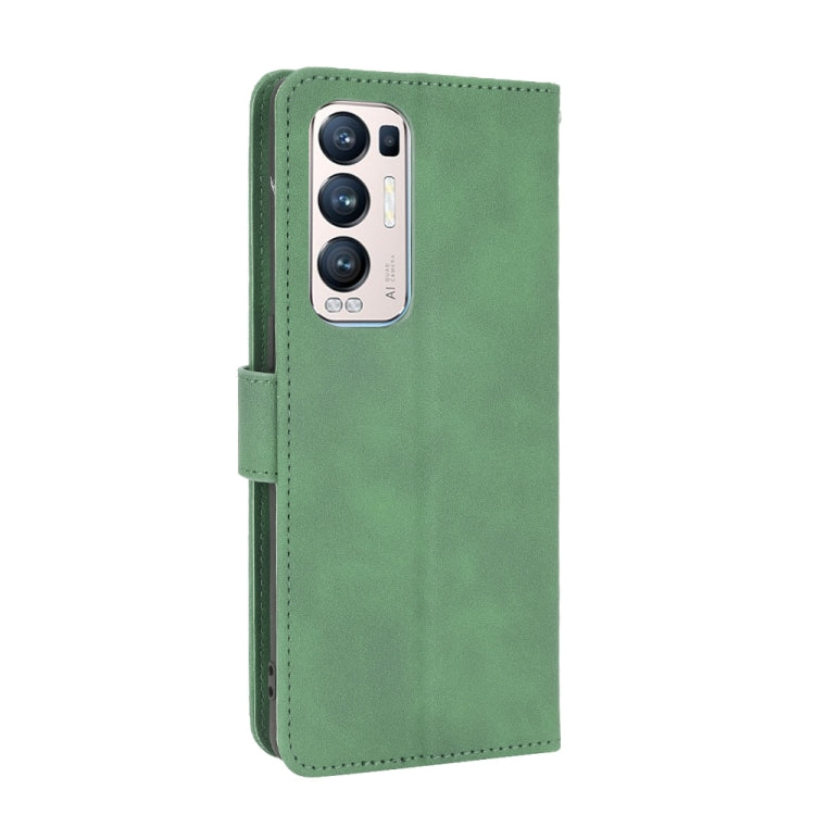 For OPPO Reno5 Pro+ Solid Color Skin Feel Magnetic Buckle Horizontal Flip Calf Texture PU Leather Case with Holder & Card Slots & Wallet