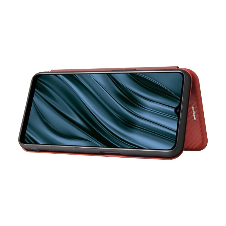 For OPPO Realme V11 5G Carbon Fiber Texture Horizontal Flip TPU + PC + PU Leather Case with Card Slot