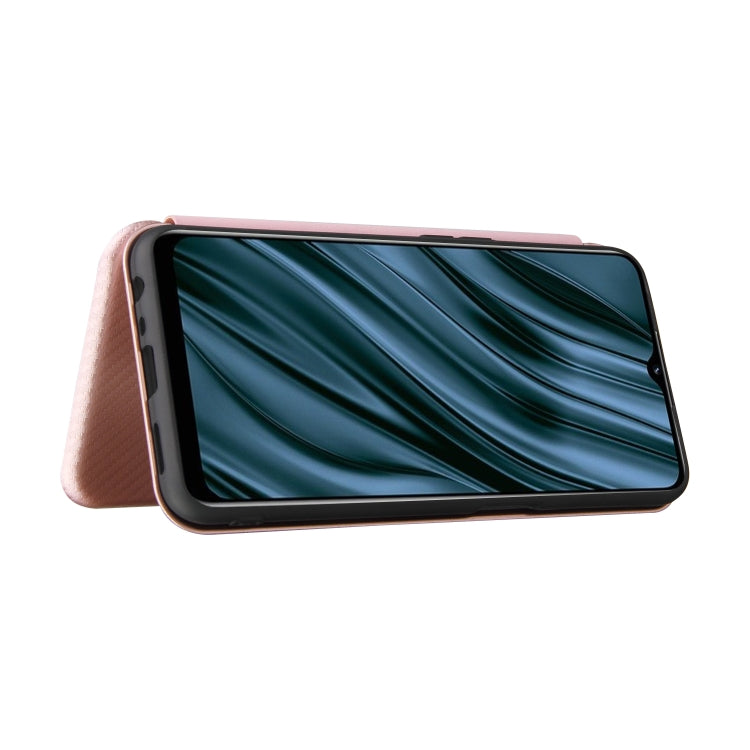 For OPPO Realme V11 5G Carbon Fiber Texture Horizontal Flip TPU + PC + PU Leather Case with Card Slot