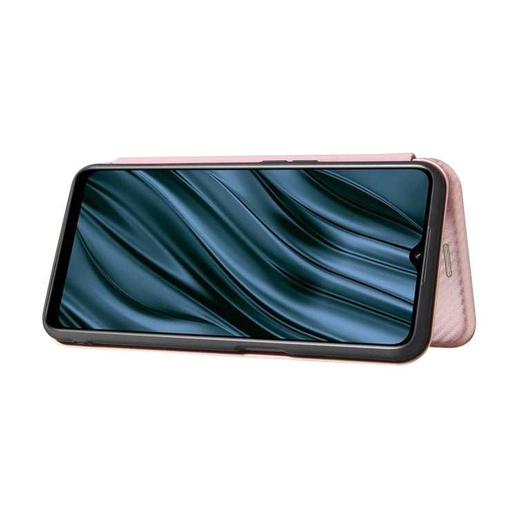 For OPPO Realme V11 5G Carbon Fiber Texture Horizontal Flip TPU + PC + PU Leather Case with Card Slot