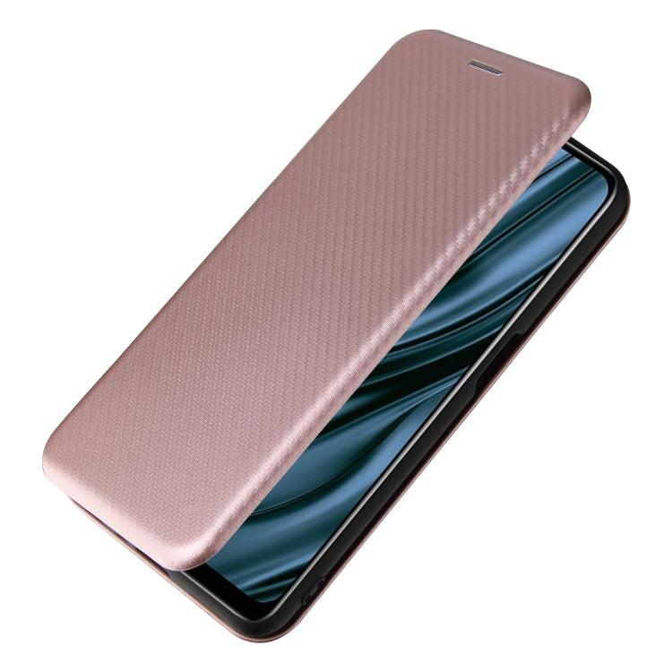 For OPPO Realme V11 5G Carbon Fiber Texture Horizontal Flip TPU + PC + PU Leather Case with Card Slot