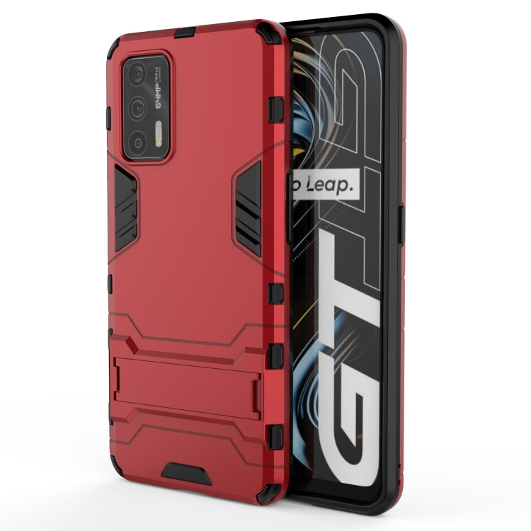 For OPPO Realme GT 5G PC + TPU Shockproof Protective Case with Holder