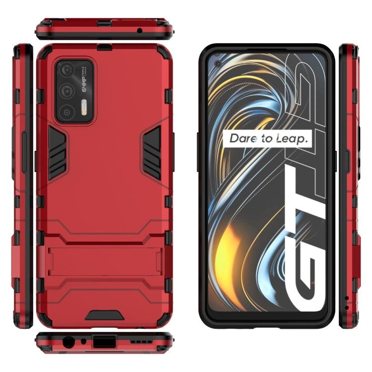 For OPPO Realme GT 5G PC + TPU Shockproof Protective Case with Holder