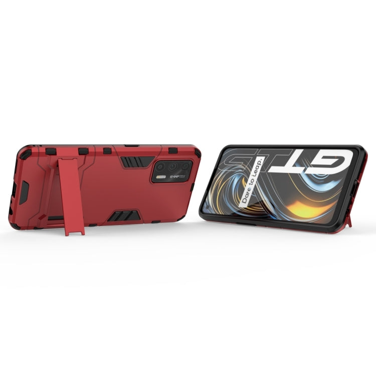 For OPPO Realme GT 5G PC + TPU Shockproof Protective Case with Holder