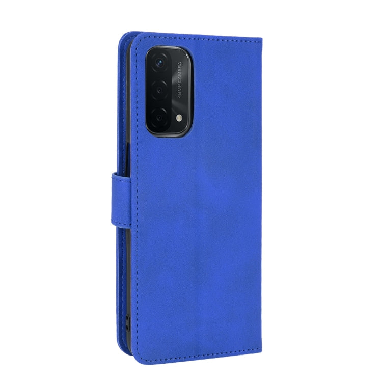 For Oppo A93 5G Solid Color Skin Feel Magnetic Buckle Horizontal Flip Calf Texture PU Leather Case with Holder & Card Slots & Wallet