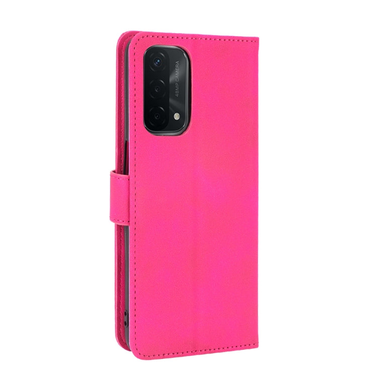 For Oppo A93 5G Solid Color Skin Feel Magnetic Buckle Horizontal Flip Calf Texture PU Leather Case with Holder & Card Slots & Wallet