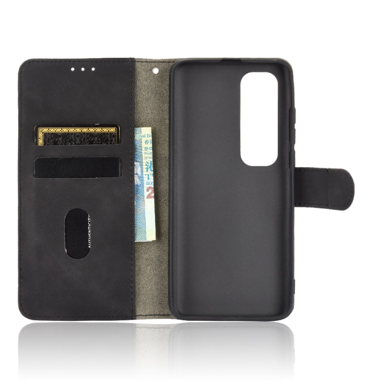 For Xiaomi Mi 10S Solid Color Skin Feel Magnetic Buckle Horizontal Flip Calf Texture PU Leather Case with Holder & Card Slots & Wallet