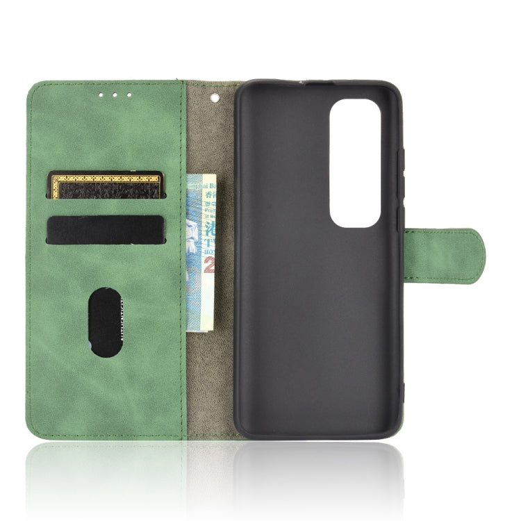 For Xiaomi Mi 10S Solid Color Skin Feel Magnetic Buckle Horizontal Flip Calf Texture PU Leather Case with Holder & Card Slots & Wallet