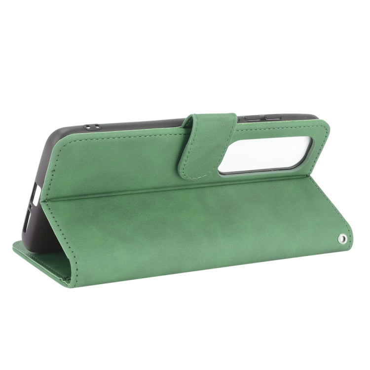 For Xiaomi Mi 10S Solid Color Skin Feel Magnetic Buckle Horizontal Flip Calf Texture PU Leather Case with Holder & Card Slots & Wallet