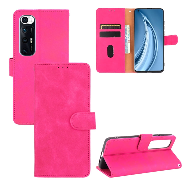 For Xiaomi Mi 10S Solid Color Skin Feel Magnetic Buckle Horizontal Flip Calf Texture PU Leather Case with Holder & Card Slots & Wallet