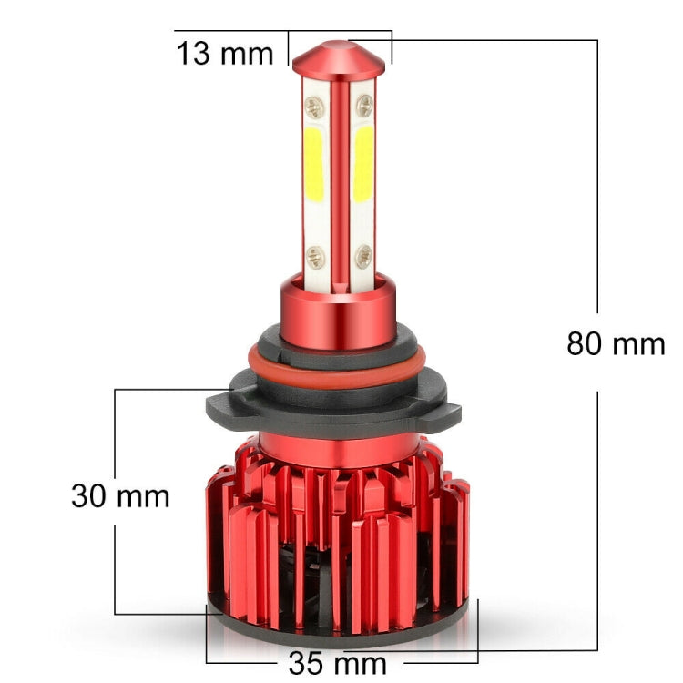 X18 9005 2 PCS DC9-36V / 22W / 6000K / 8000LM IP68 Waterproof Car LED Headlight(White Light)