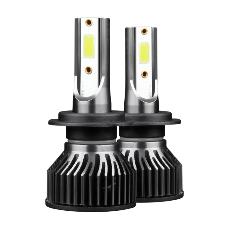 F2 H7 2 PCS DC9-36V / 25W / 6000K / 2500LM IP68 Waterproof Car LED Headlight(Cold White Light)