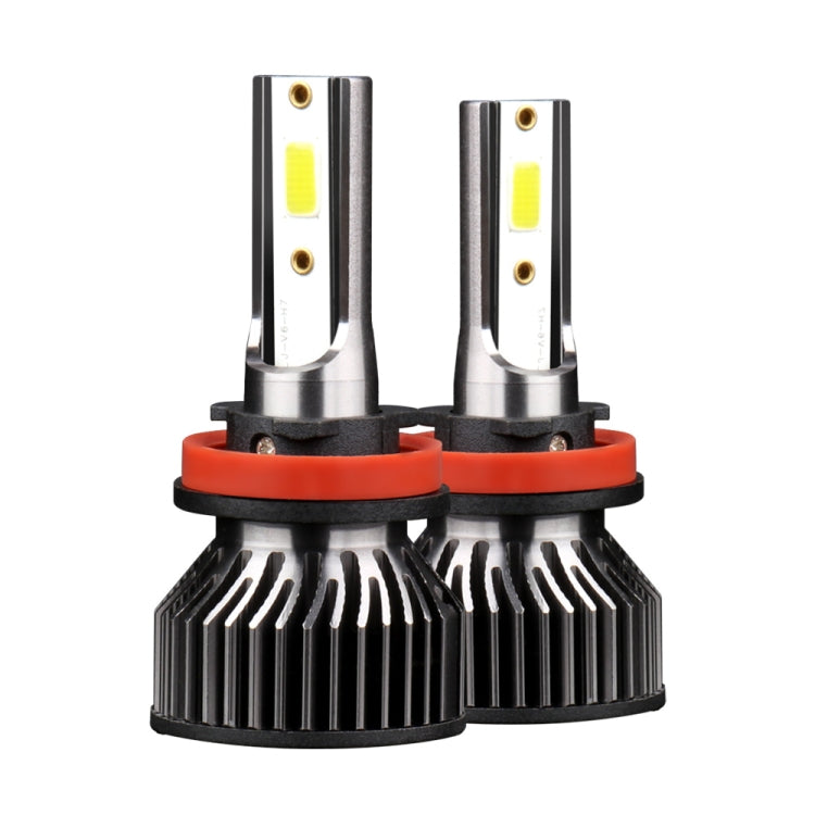 F2 H8 / H9 / H11 2 PCS DC9-36V / 25W / 6000K / 2500LM IP68 Waterproof Car LED Headlight(Cold White Light)
