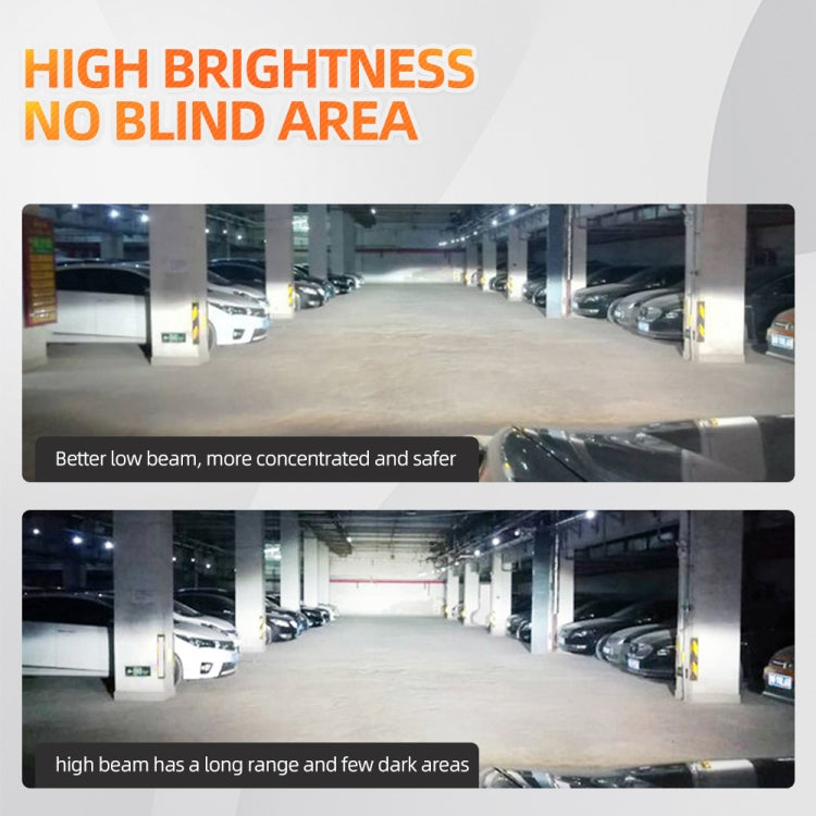 M6 9005 / HB3 / H10 2 PCS DC9-36V / 25W / 6000K / 2500LM IP68 Waterproof Car LED Headlight(Cold White Light)