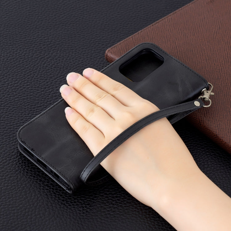 For Xiaomi Redmi Note 10 4G / Note 10S Retro Lambskin Texture Pure Color Horizontal Flip PU Leather Case with Holder & Card Slots & Wallet & Lanyard