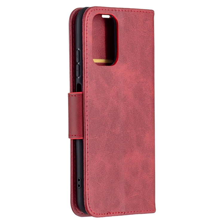 For Xiaomi Redmi Note 10 4G / Note 10S Retro Lambskin Texture Pure Color Horizontal Flip PU Leather Case with Holder & Card Slots & Wallet & Lanyard
