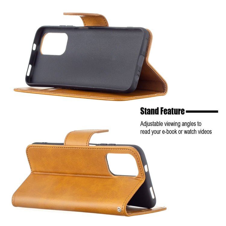 For Xiaomi Redmi Note 10 4G / Note 10S Retro Lambskin Texture Pure Color Horizontal Flip PU Leather Case with Holder & Card Slots & Wallet & Lanyard