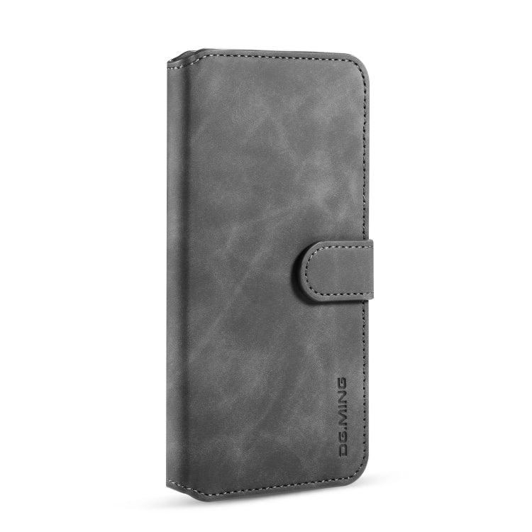 For Xiaomi Redmi Note 8 Pro DG.MING Retro Oil Side Horizontal Flip Case with Holder & Card Slots & Wallet