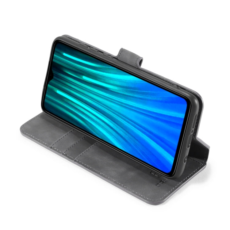 For Xiaomi Redmi Note 8 Pro DG.MING Retro Oil Side Horizontal Flip Case with Holder & Card Slots & Wallet