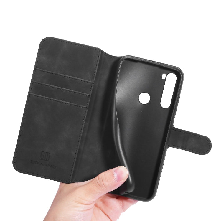For Xiaomi Redmi Note 8 DG.MING Retro Oil Side Horizontal Flip Case with Holder & Card Slots & Wallet
