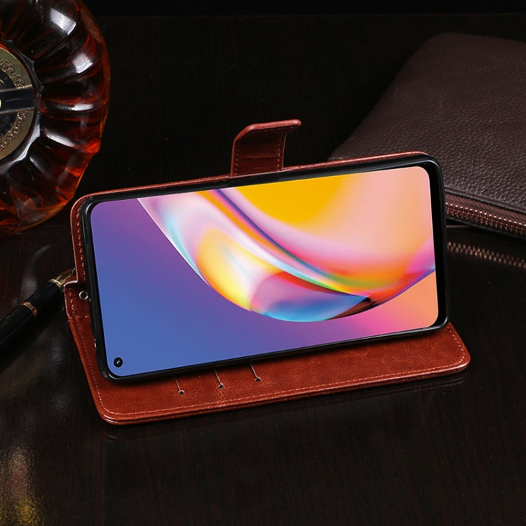 For OPPO A94 idewei Crazy Horse Texture Horizontal Flip Leather Case with Holder & Card Slots & Wallet