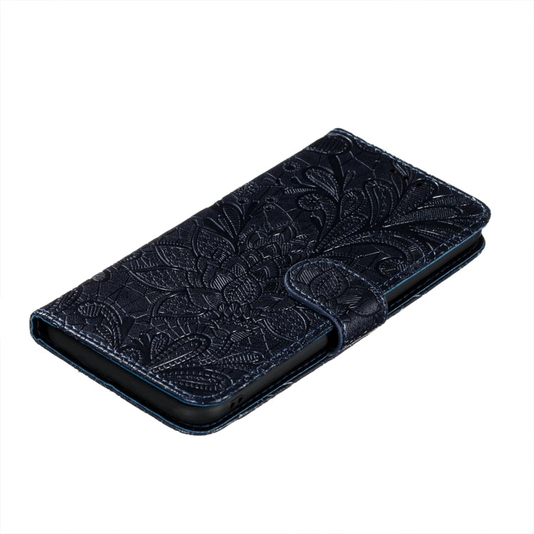 For Xiaomi Redmi Note 10 4G Lace Flower Embossing Pattern Horizontal Flip Leather Case with Holder & Card Slots & Wallet & Photo Frame