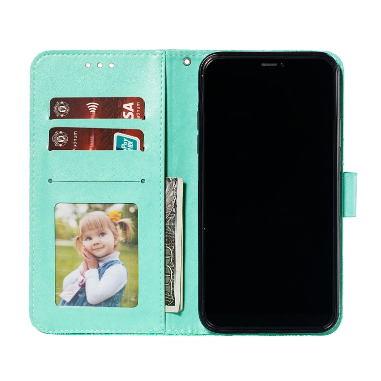 For Xiaomi Redmi K40 Lace Flower Embossing Pattern Horizontal Flip Leather Case with Holder & Card Slots & Wallet & Photo Frame