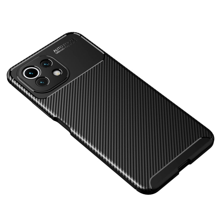For Xiaomi Mi 11 Lite Carbon Fiber Texture Shockproof TPU Case