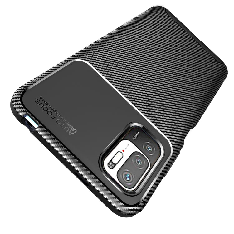 For Xiaomi Redmi Note 10 5G Carbon Fiber Texture Shockproof TPU Case