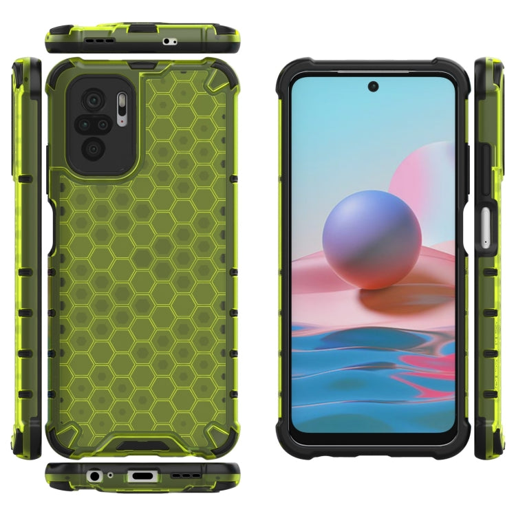 For Xiaomi Redmi Note 10 4G Shockproof Honeycomb PC + TPU Case