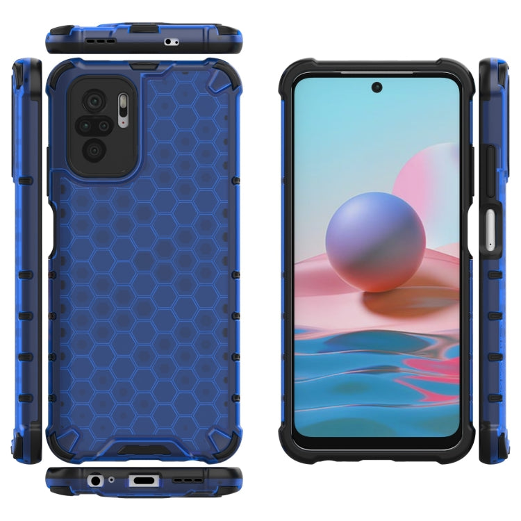 For Xiaomi Redmi Note 10 4G Shockproof Honeycomb PC + TPU Case
