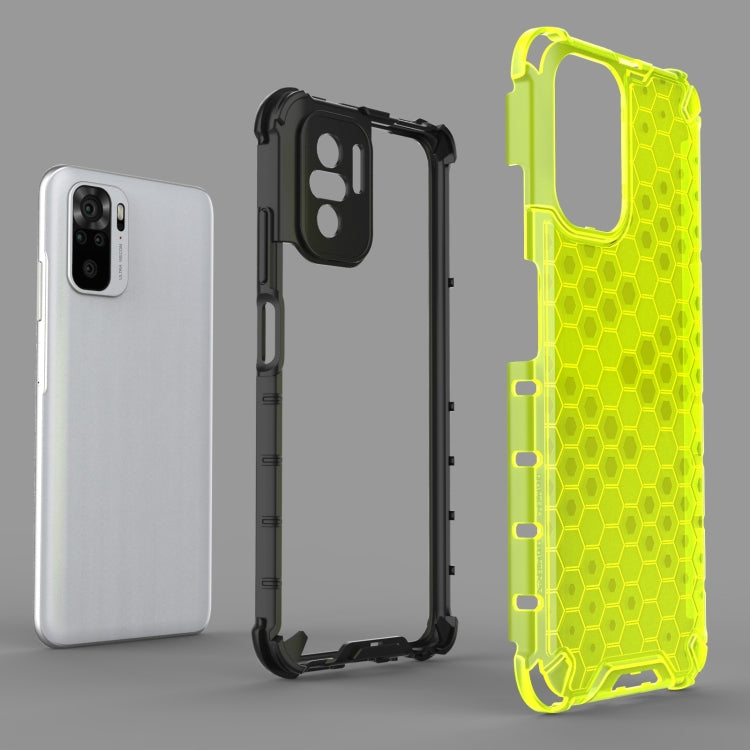 For Xiaomi Redmi Note 10 4G Shockproof Honeycomb PC + TPU Case