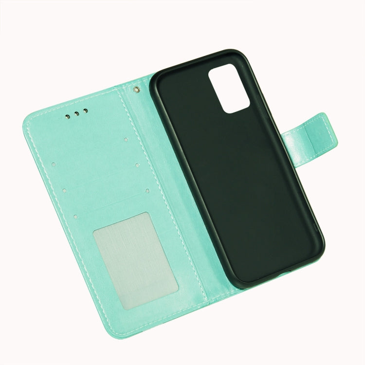 For Xiaomi Redmi 9T Flower Vine Embossing Pattern Horizontal Flip Leather Case with Card Slot & Holder & Wallet & Lanyard