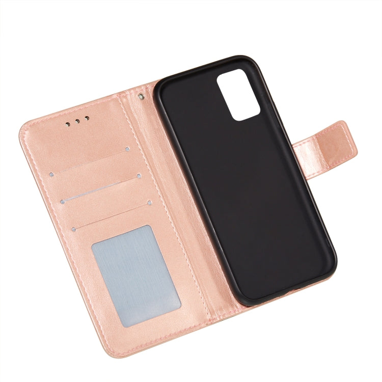 For Xiaomi Redmi 9T Flower Vine Embossing Pattern Horizontal Flip Leather Case with Card Slot & Holder & Wallet & Lanyard