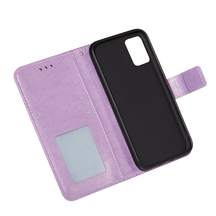 For Xiaomi Redmi 9T Flower Vine Embossing Pattern Horizontal Flip Leather Case with Card Slot & Holder & Wallet & Lanyard