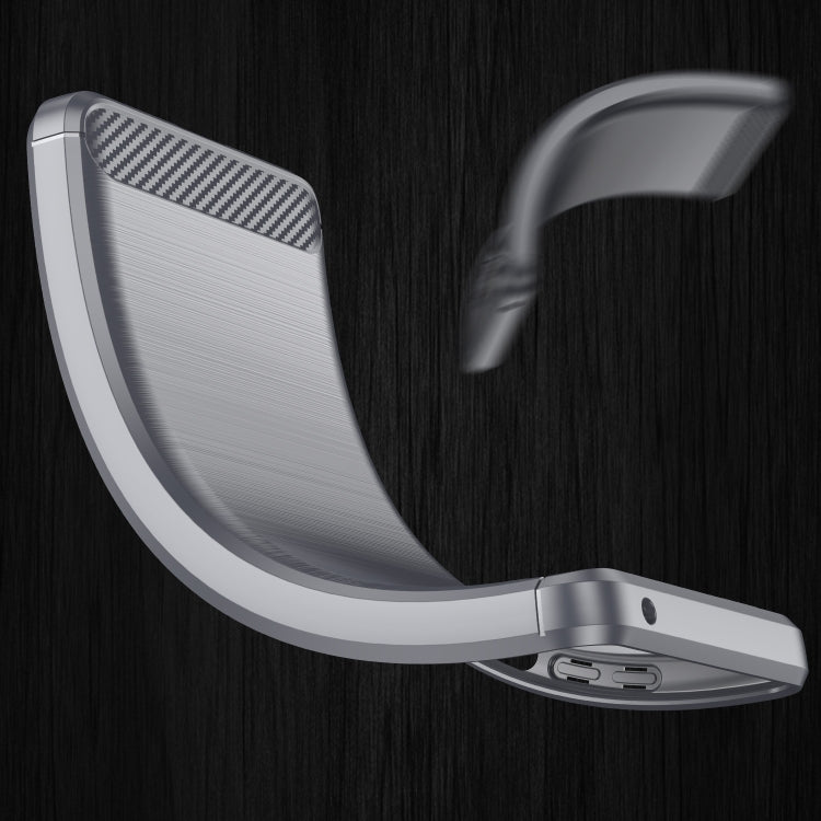 For Xiaomi Redmi Note 10 5G Brushed Texture Carbon Fiber TPU Case