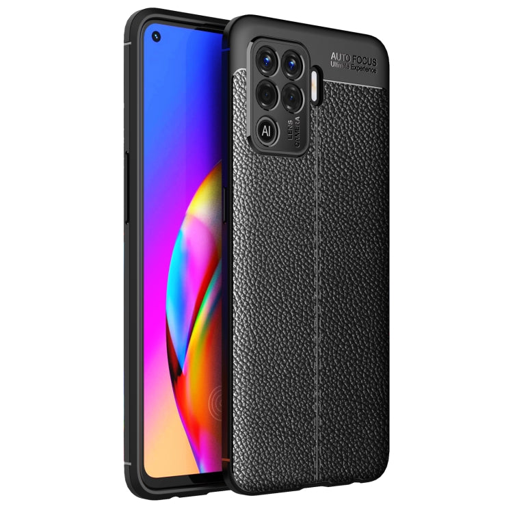 For OPPO F19 Pro Litchi Texture TPU Shockproof Case