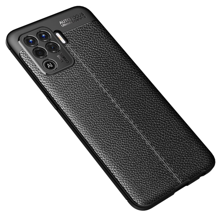 For OPPO F19 Pro Litchi Texture TPU Shockproof Case