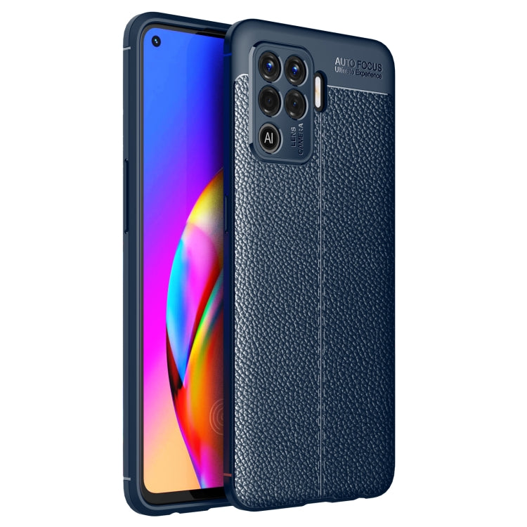 For OPPO F19 Pro Litchi Texture TPU Shockproof Case