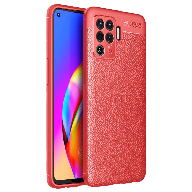 For OPPO F19 Pro Litchi Texture TPU Shockproof Case