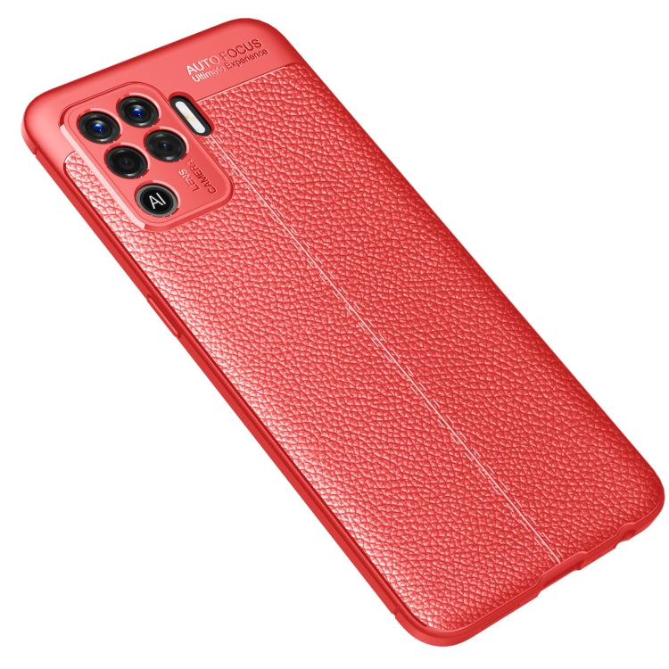 For OPPO F19 Pro Litchi Texture TPU Shockproof Case