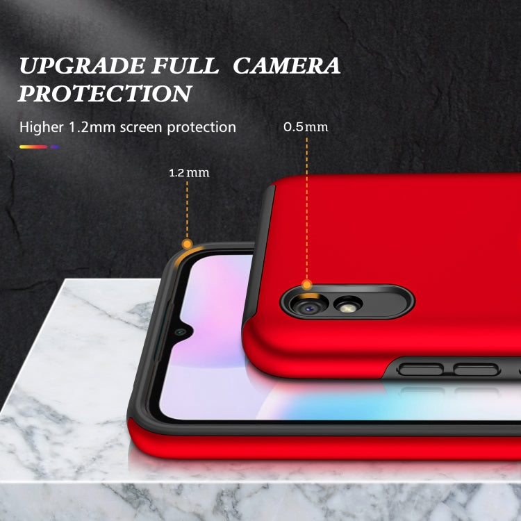 For Xiaomi Redmi 9A PC + TPU Shockproof Magnetic Protective Case with Invisible Ring Holder