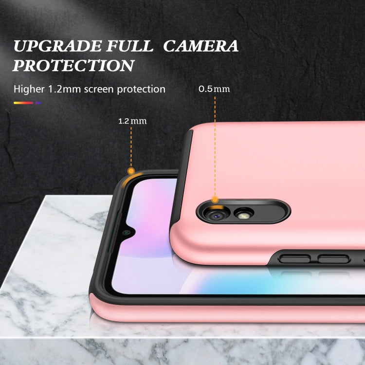 For Xiaomi Redmi 9A PC + TPU Shockproof Magnetic Protective Case with Invisible Ring Holder