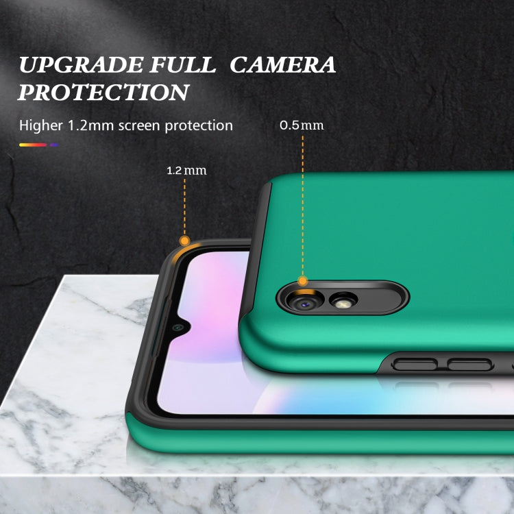 For Xiaomi Redmi 9A PC + TPU Shockproof Magnetic Protective Case with Invisible Ring Holder