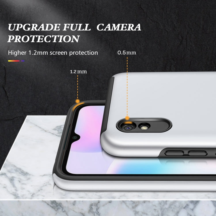 For Xiaomi Redmi 9A PC + TPU Shockproof Magnetic Protective Case with Invisible Ring Holder