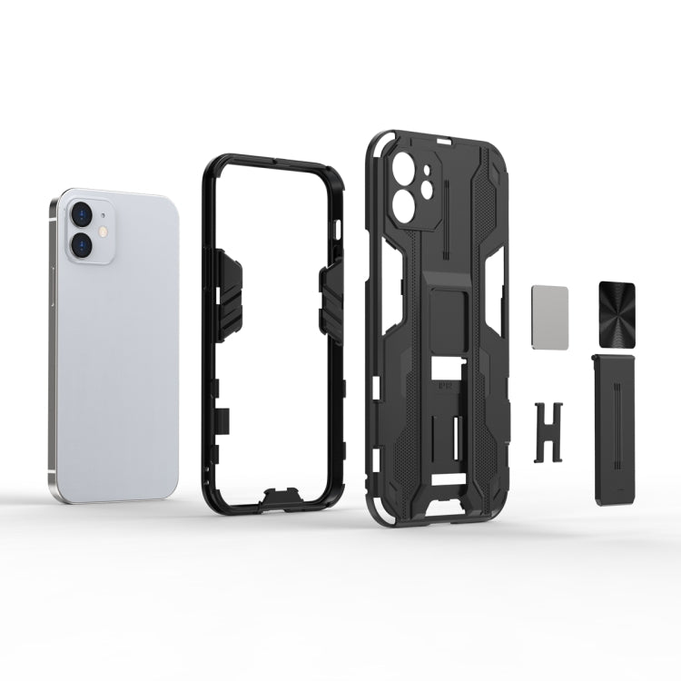 For iPhone 12 mini Supersonic PC + TPU Shock-proof Protective Case with Holder