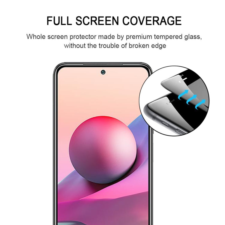 For Xiaomi Poco M5s / Redmi Note 10S 25 PCS Full Glue Full Screen Tempered Glass Film